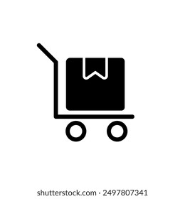 Parcel icon vector. delivery illustration sign. mail. Post symbol. Mail logo.