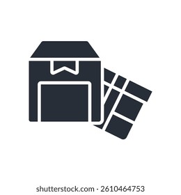 parcel icon. vector.Editable stroke.linear style sign for use web design,logo.Symbol illustration.