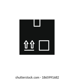 Parcel icon for your website, logo, app, UI, product print. Parcel concept flat Silhouette vector illustration icon
