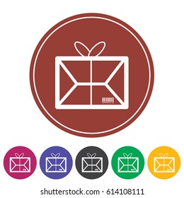 Parcel icon.Vector illustration
