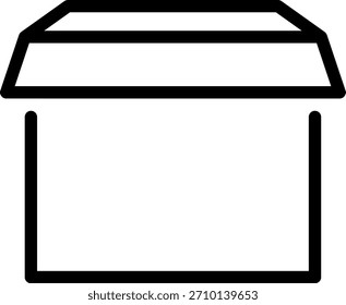 parcel line icon illustration vector