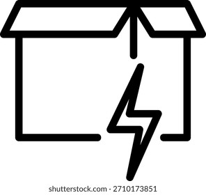 Paketlinien-Symbol, Vektorgrafik
