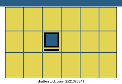 Parcel locker icon. Automated post box sign. Postal parcel locker symbol. flat style.
