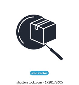 Parcel Logistic Tracking Symbol. Versandsymbol-Vorlage für Grafik- und Webdesign-Kollektion, Vektorgrafik