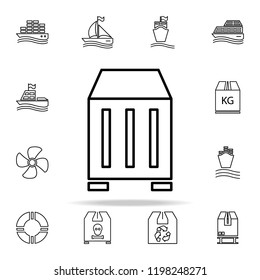 parcel on flights outline icon. Cargo logistic icons universal set for web and mobile