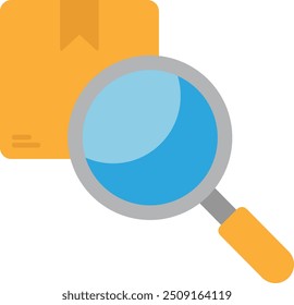 Parcel Package Box Icon Vector Flat Illustration