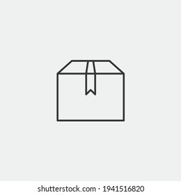 parcel package vector icon delivery box