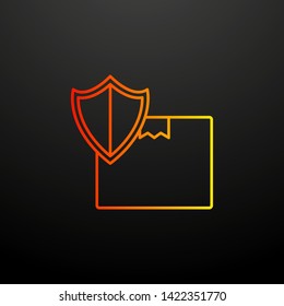 parcel protection nolan icon. Elements of insurance set. Simple icon for websites, web design, mobile app, info graphics