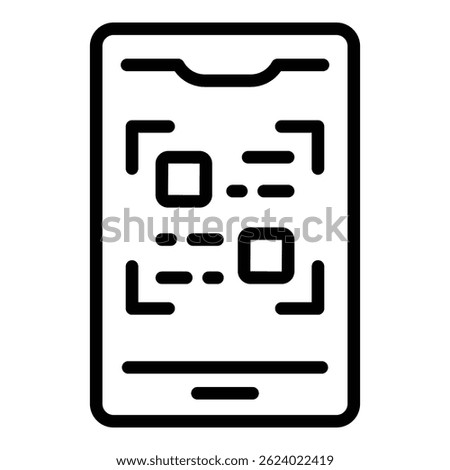 Parcel qr ode icon outline vector. Delivery order. Express service