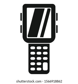 Parcel scanner icon. Simple illustration of parcel scanner vector icon for web design isolated on white background