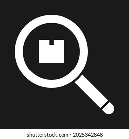 Parcel, search, track icon vector image. Can also be used for Delivery and logistics. Suitable for use on web apps, mobile apps and print media.