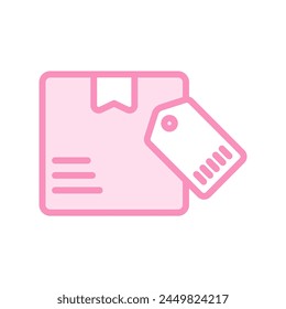 Parcel Tag icon, tag, label, package, tracking, editable vector, pixel perfect, illustrator ai file