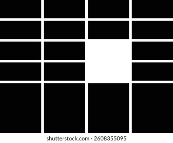 Parcel terminal in monochrome vector symbol.