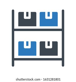 parcel vector glyph color icon 