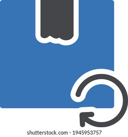 parcel vector glyph color icon