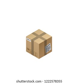 Parcel vector icon