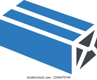 parcel Vector illustration on a transparent background. Premium quality symmbols. Glyphs vector icons for concept and graphic design.