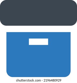 ilustración de parcel Vector en un fondo transparente.Símbolos de calidad premium.Icono de vector glifos para concepto y diseño gráfico.