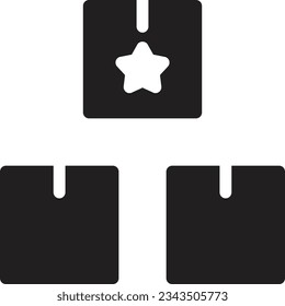 parcel Vector illustration on a transparent background.Premium quality symmbols.Glyphs vector icon for concept and graphic design.
