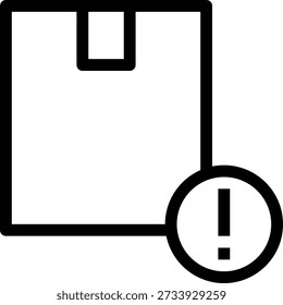 parcel Vector illustration on a transparent background. Premium quality symmbols. Thin line vector icons for concept and graphic design.