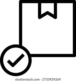 parcel Vector illustration on a transparent background. Premium quality symmbols. Thin line vector icons for concept and graphic design.