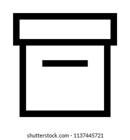 parcel vector line icon