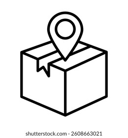 Parcel Vector Line Icon Design