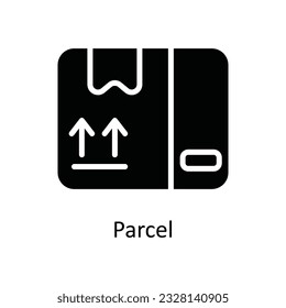 Parcel Vector    solid Icon Design illustration. Shipping and delivery Symbol on White background EPS 10 File