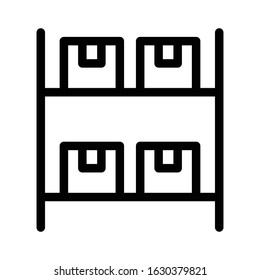 parcel vector thin line icon 