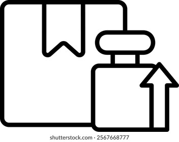 Parcel Weight Icon Element For Design