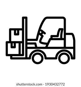 Parcelas en pallet que exhiben el icono del camión bendi