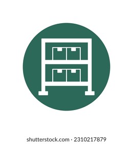 Parcels rack  Vector Icon with trendy background colors that can easily edit or modify

