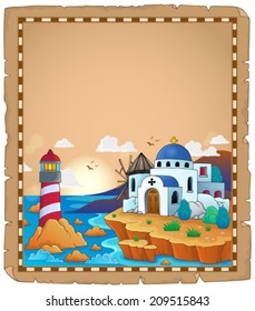 Parchment with Greek theme 2 - eps10 vector illustration.