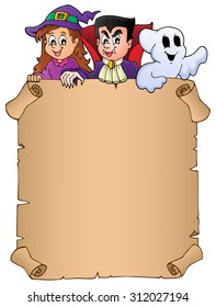 Parchment with Halloween topic 8 - eps10 vector illustration.