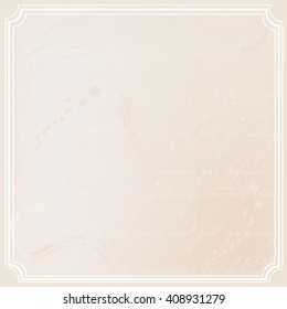 Parchment illustration - old, rusty, grungy paper. Vector art.