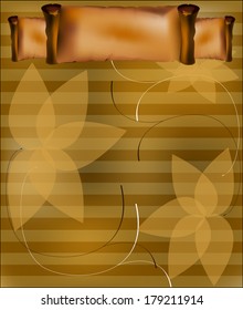 parchment on an abstract background