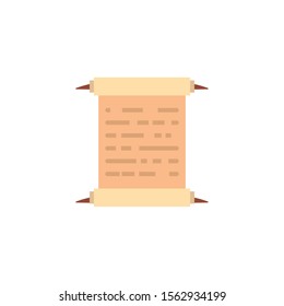 parchment paper antique medieval flat design vector illustration