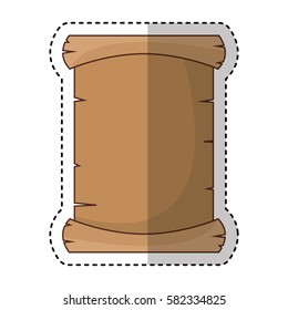 parchment paper isolated icon