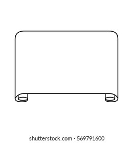 Parchment paper isolated icon vector illustration design