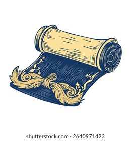 Parchment paper vintage style icon