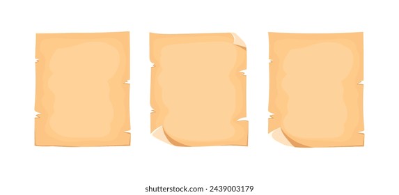 parchment paper vintage vector illustration