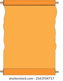 Parchment Scroll on white background