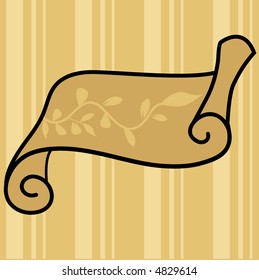 parchment scroll vector one of three