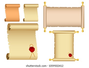 Parchment vector design illustration isolated on white background