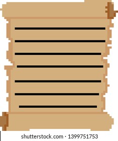 Parchment for video games pixel art