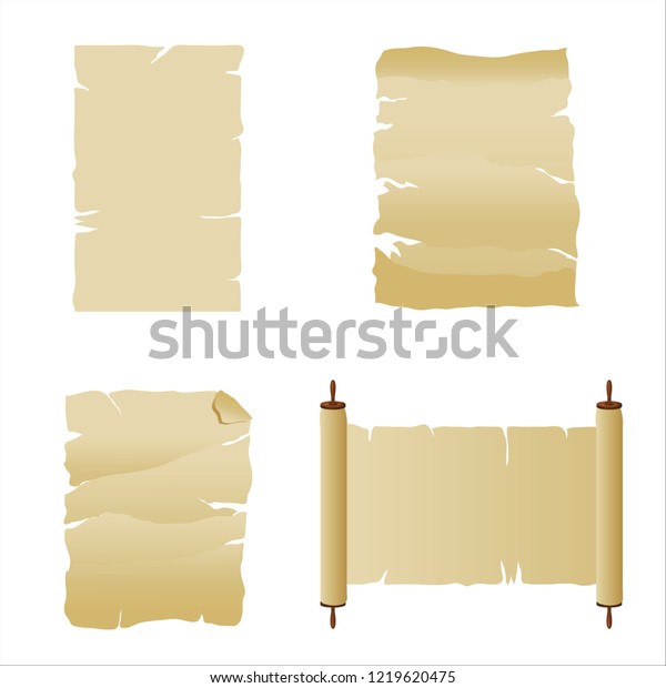 Parchments Scroll Stock Vector (Royalty Free) 1219620475 | Shutterstock