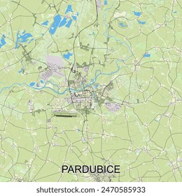 Pardubice, Czechia - Česko - mapa