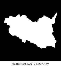 Unidad administrativa de la región de Pardubice. Ilustración vectorial.