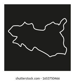 mapa de la región de Pardubice en el país de la república checa
