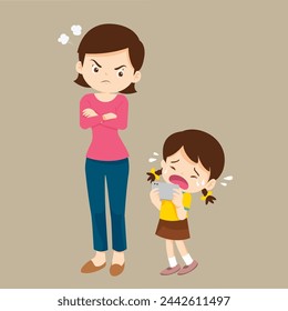 parent angry scold to kid addicted phone